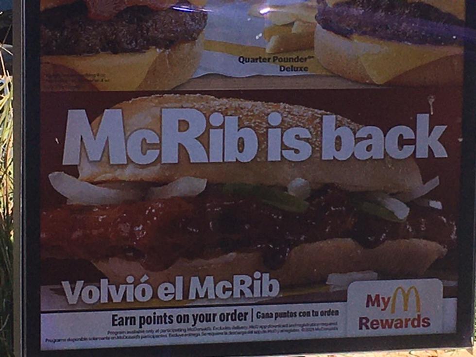 The McRib is Back at Lawton McDonald's