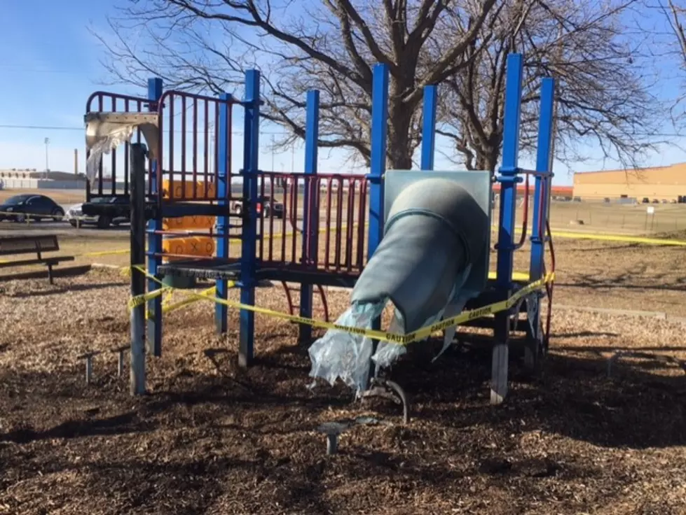 Vandals Destroy Playground at Elmer Thomas Park in Lawton, OK.