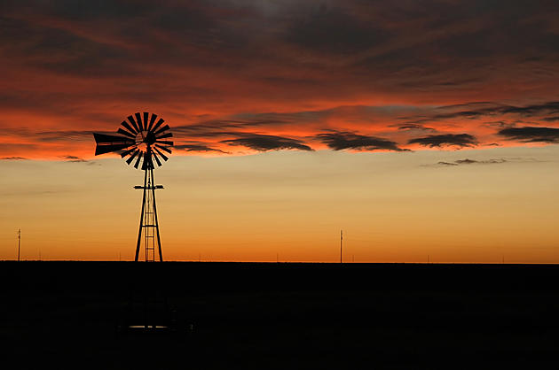 Windmill at Sunset in Oklahoma