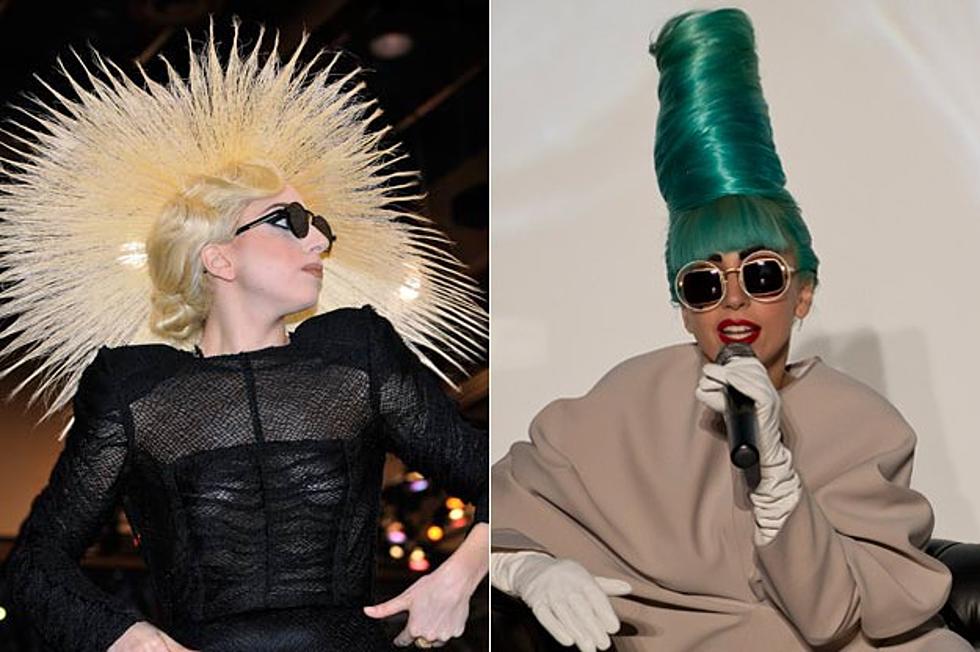Lady Gaga's Craziest Dresses and Blue Hair Combinations - wide 7