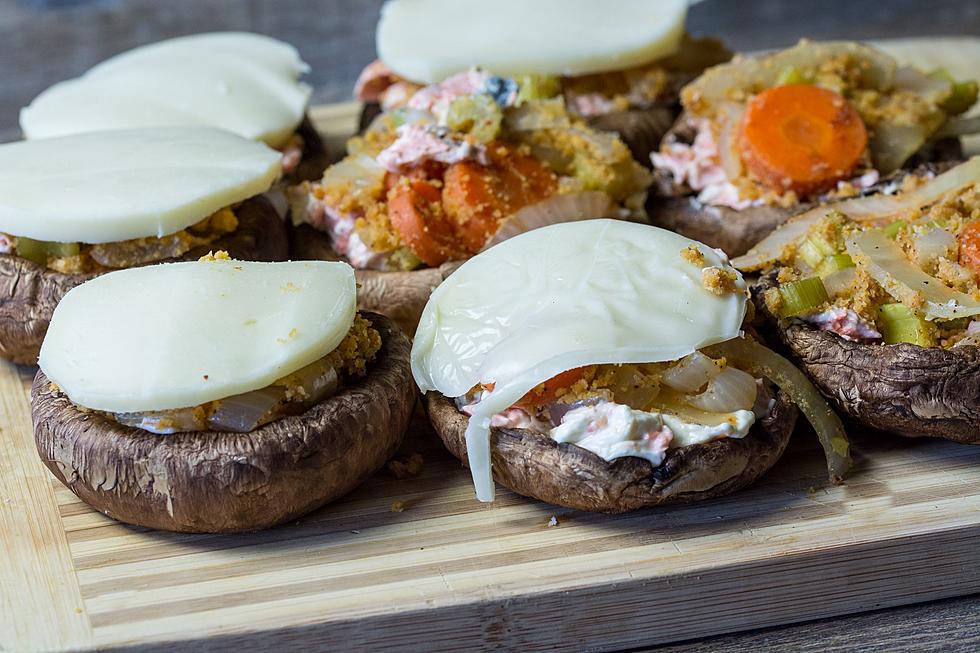 Stuffed Portobello Mushrooms With Cedar Plank Salmon| Radd Cooking