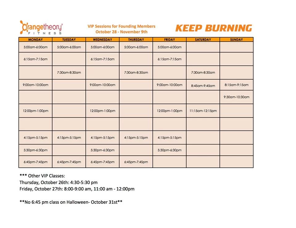 orangetheory jersey city schedule
