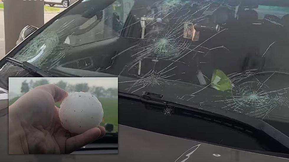 Chaser in Missouri Has Windshield Destroyed by Baseball Size Hail