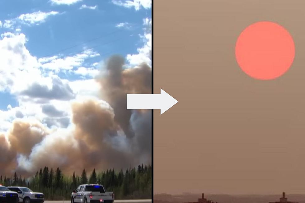 How Wildfires in Western Canada are Blocking the Sun in Maine