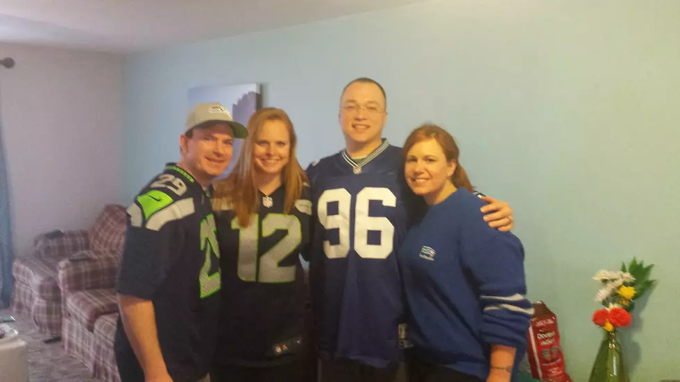 Seattle News Crew Visiting Montana Seahawks Fans
