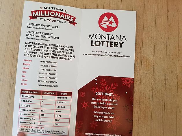 Second Montana Millionaire Early Bird Ticket Winner