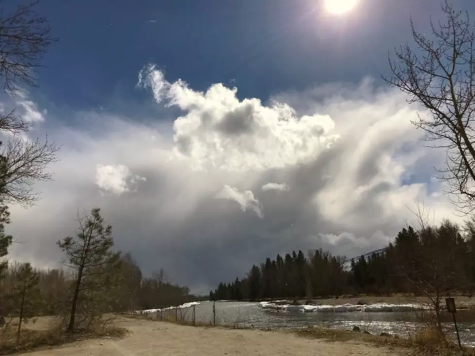 Sun, Wind, Snow and Rain on the Bitterroot River Saturday