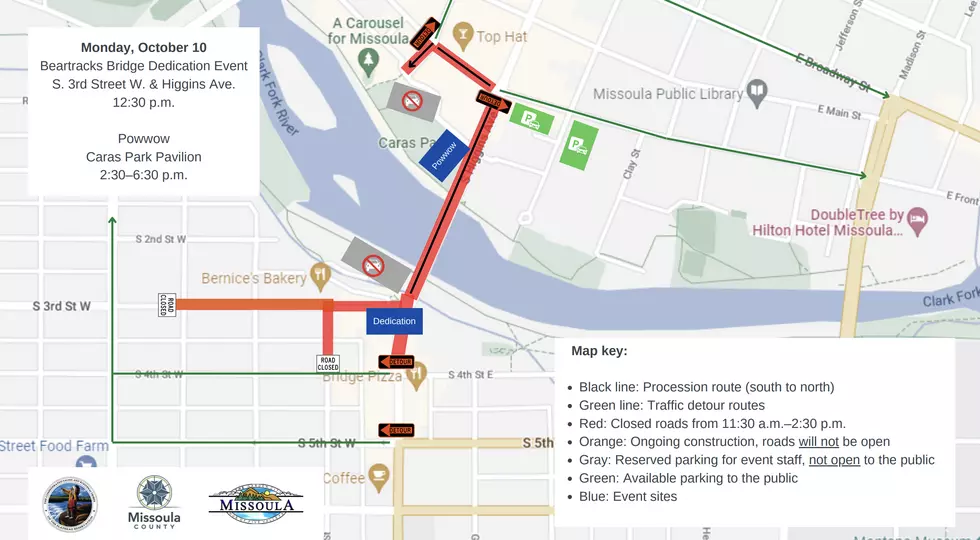 Missoula’s Beartracks Bridge Dedication Will Pause Traffic Monday