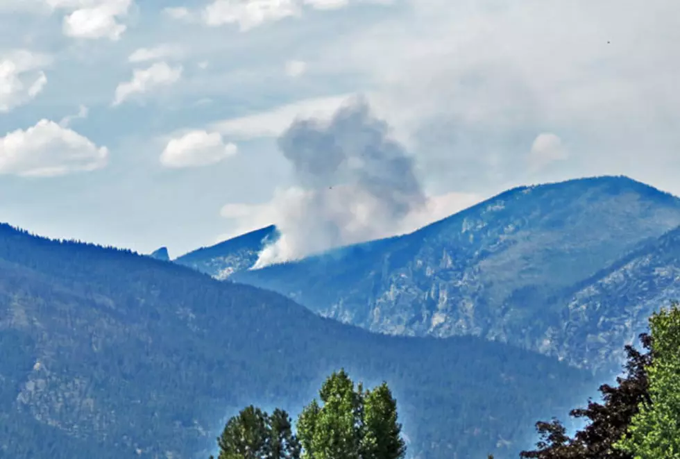 Canyon Creek Fire is Visible from Hamilton
