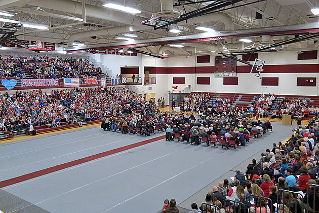 Largest Crowd Ever at Hamilton Schools Veterans Salute Friday