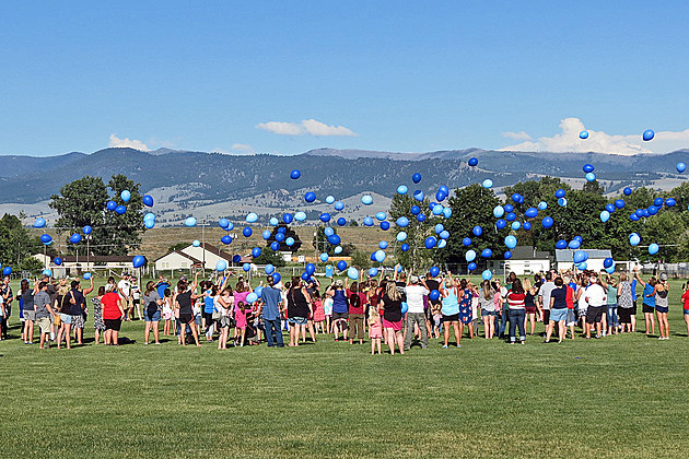 Balloons Released in Memory of 9-Year-Old