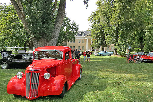 Over 90 Fancy Autos Were at Daly Mansion Saturday
