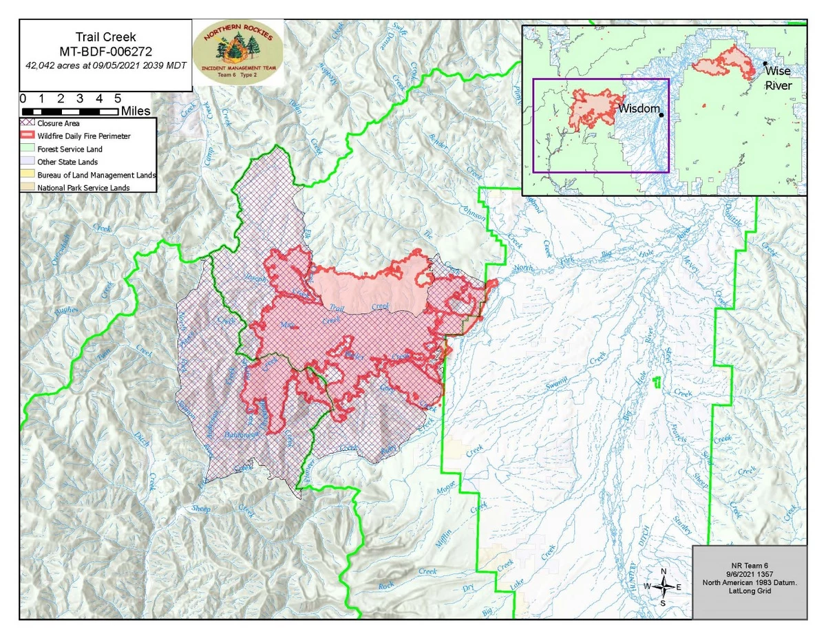 Montana Forest Fires 2025 Map