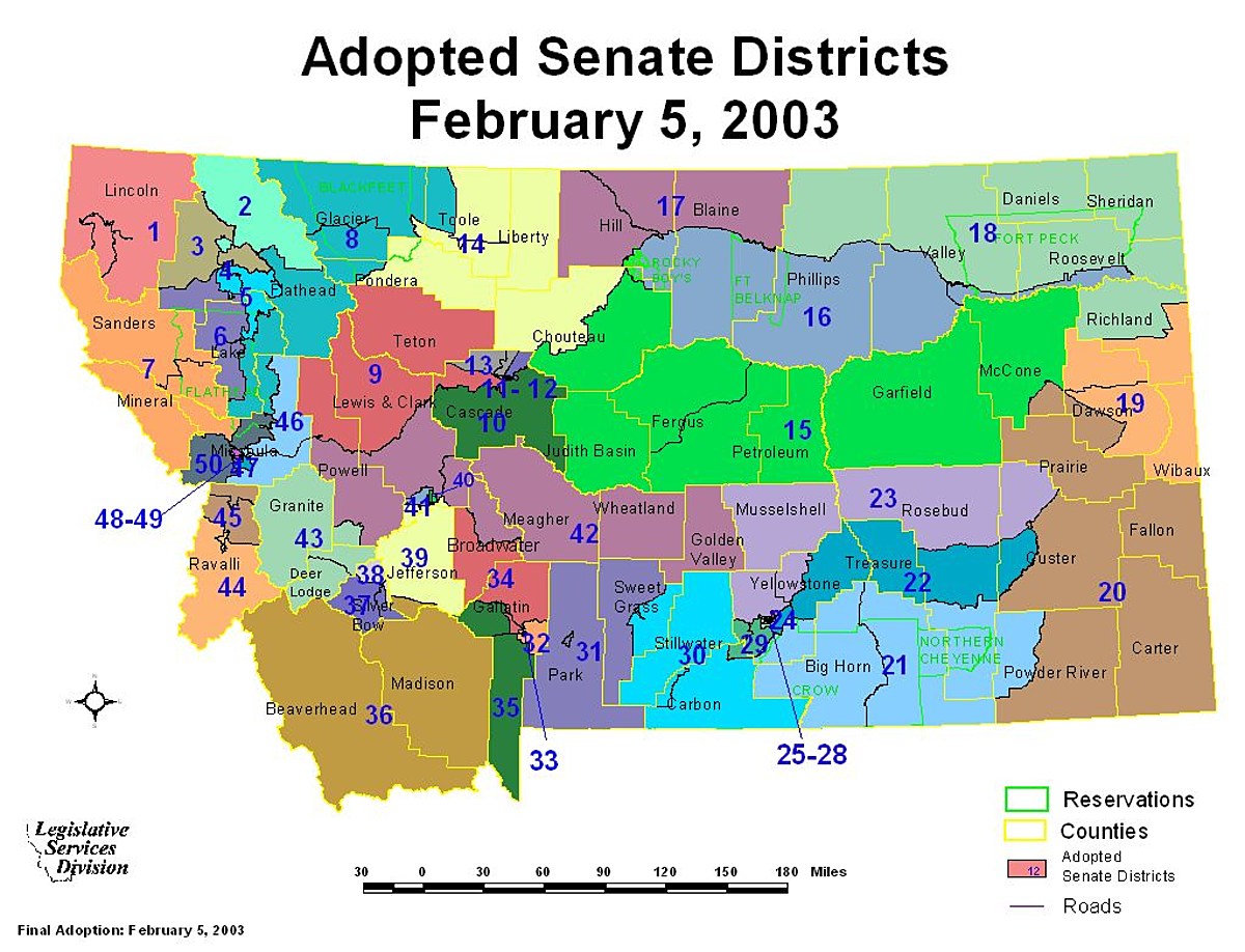 Montana’s Legislative Election Map To Be Redrawn