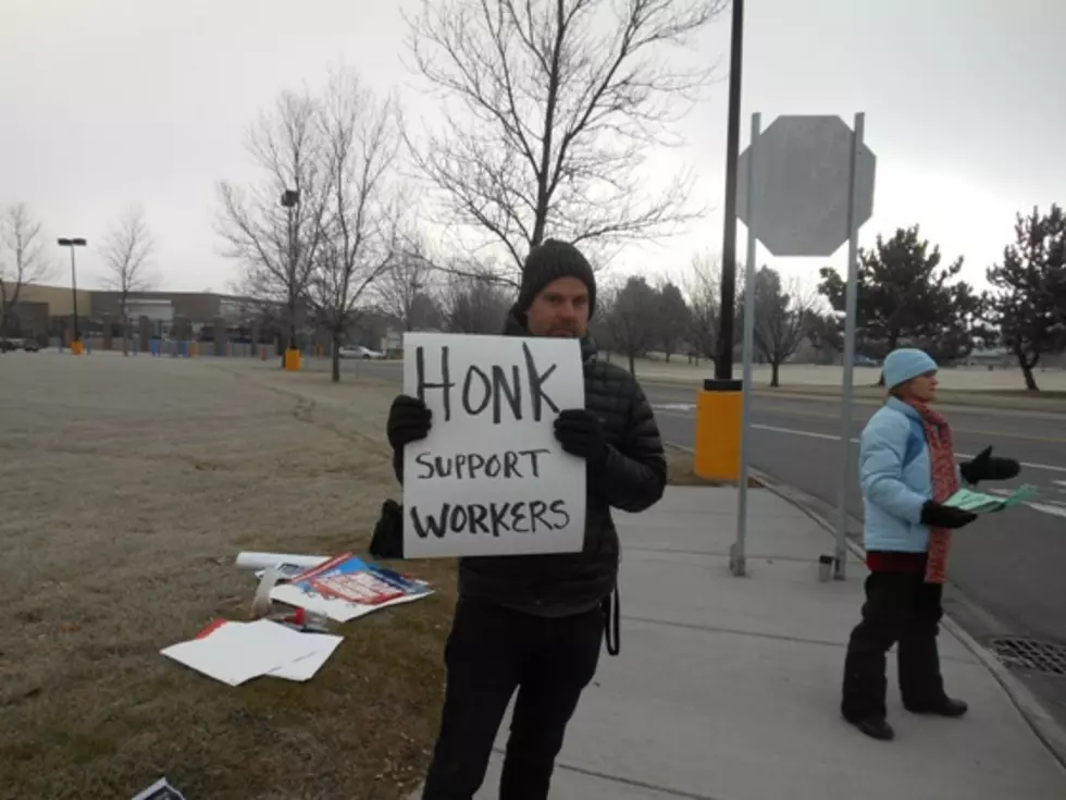 Protesters Appeal for Living Wages Outside Walmart on Black Friday