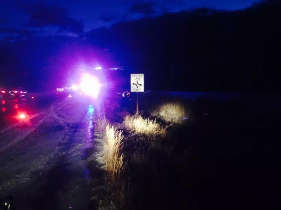 Sheriff&#8217;s Vehicle Slides Off U.S. 93, Flips on Side