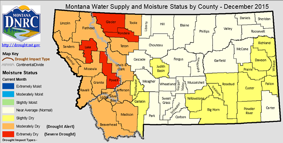 Some Western Montana Counties Still in Severe Drought