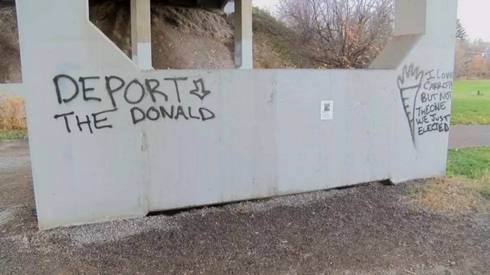 Anti-Trump Graffiti Found Near UM, Police Say Act is &#8216;Criminal Mischief&#8217;