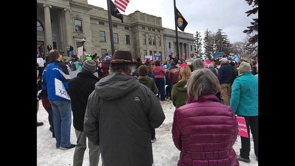 Hundreds Protest Daines’ No-Show In Helena – State Headlines