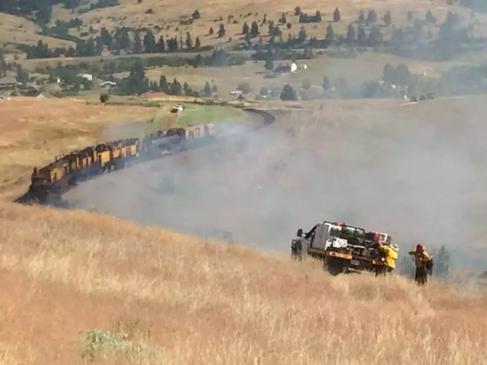 Railroad Ties On Fire Spark Grass Fire On Evaro Hill
