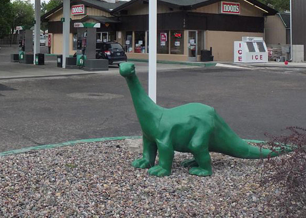 Green Brontosaurus Stolen From Missoula Gas Station