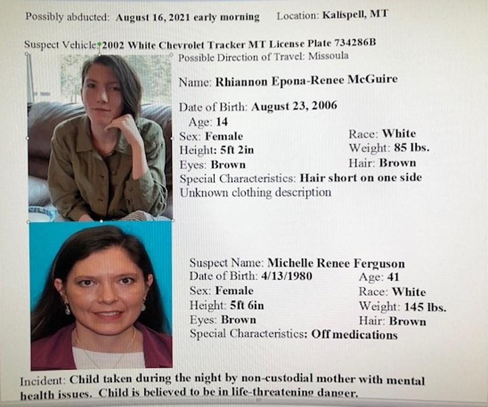 Amber Alert Issued for Woman with Child Headed for Missoula