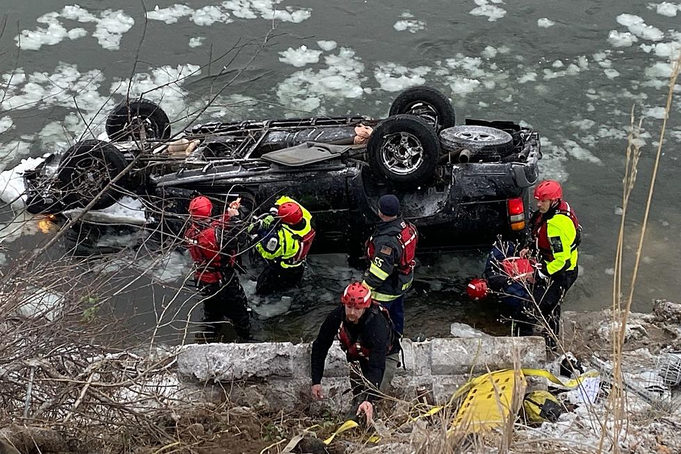 One Man Rescued from Submerged SUV after East Broadway Rollover