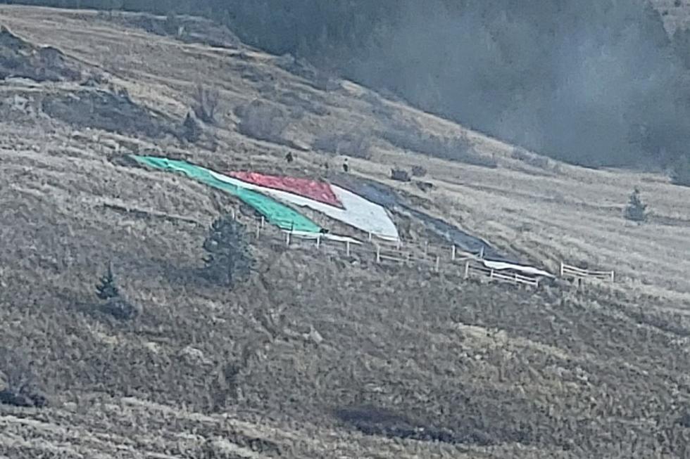 Pro-Palestine Colors Covered the ‘M’ in Missoula