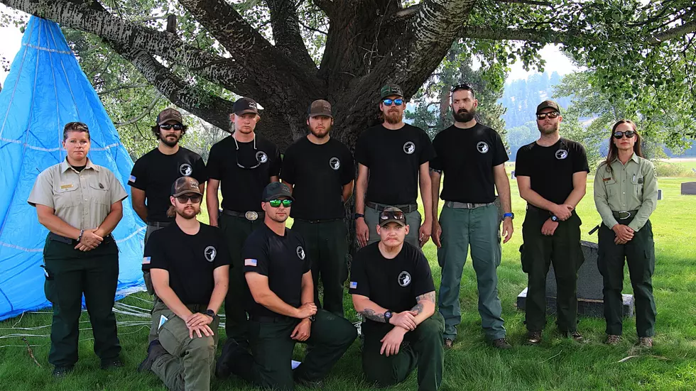 Smokejumpers gather to honor the fallen in Darby, Montana; Dennis Bragg photo