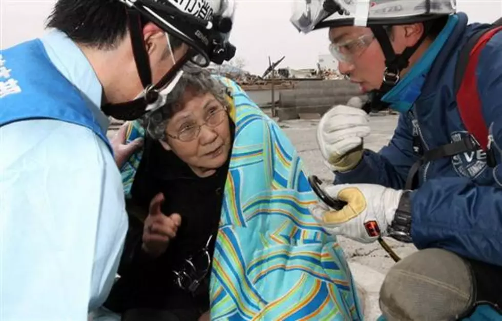 Woman &#038; Grandson Found Under Rubble In Japan