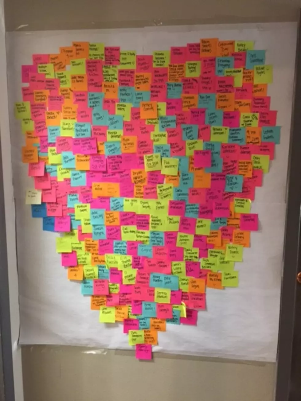 How Many Post-it Notes Make Up Our St. Jude Heart?