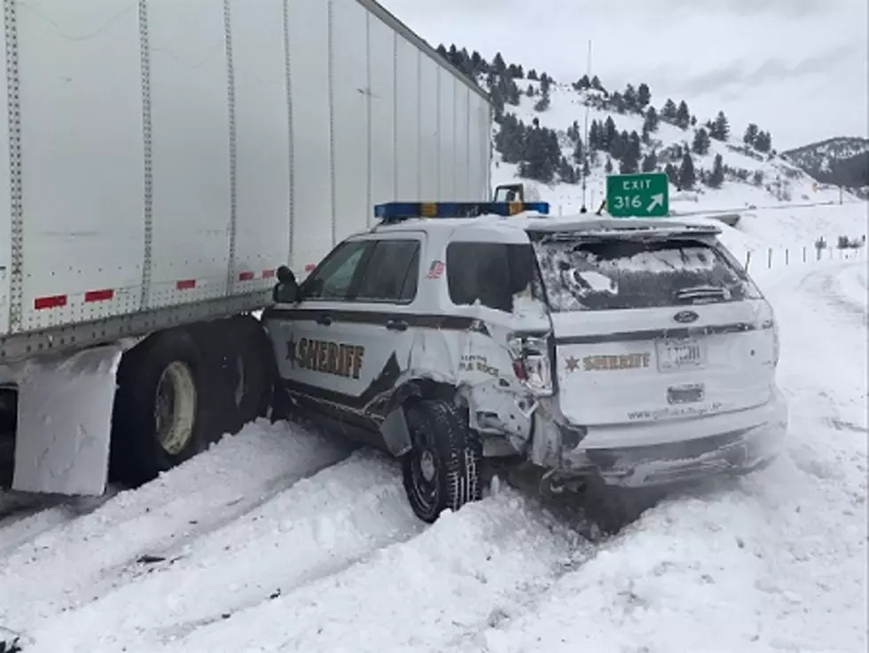 Sheriff&#8217;s Car Slammed By Tractor-Trailer