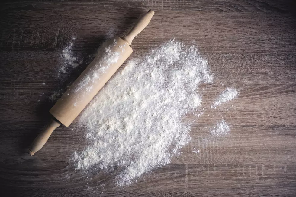 Rolling pin and flour