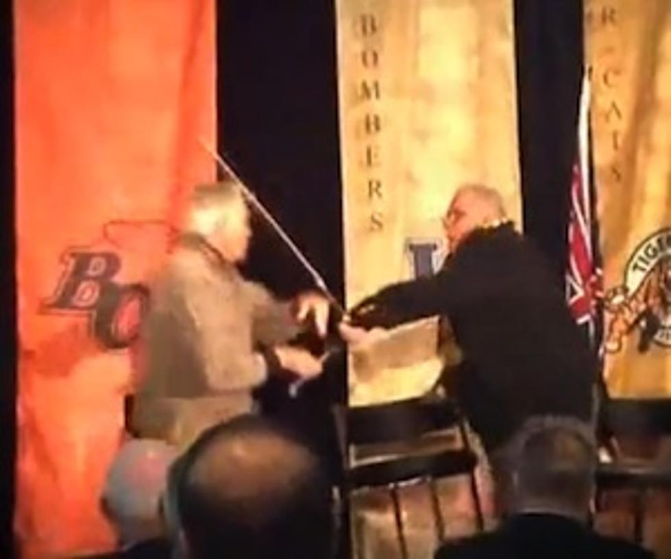 Elderly Canadian Football Rivals Get Into Fistfight at Banquet [GRAPHIC VIDEO]