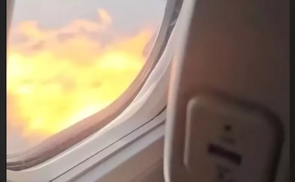 Birds Cause Flaming Jet Engine