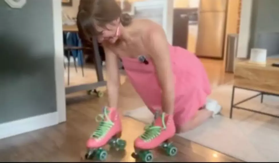 Hilarious Spoof News Story About Woman Rollerskating For The First Time