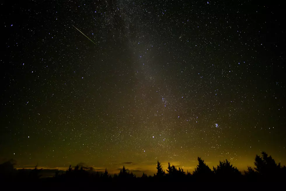 The sky during the annual Perseid meteor shower Friday, Aug. 12, 2016 in Spruce Knob, West Virginia. Photo Credit: (NASA/Bill Ingalls)