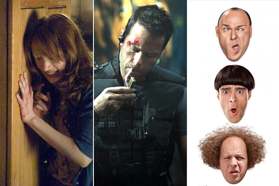 New Movie Releases — ‘The Cabin in the Woods,’ ‘Lockout’ and ‘The Three Stooges’ [VIDEOS]