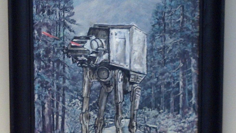 My Coworker Has The Greatest Painting This Side of A Galaxy Far Far Away
