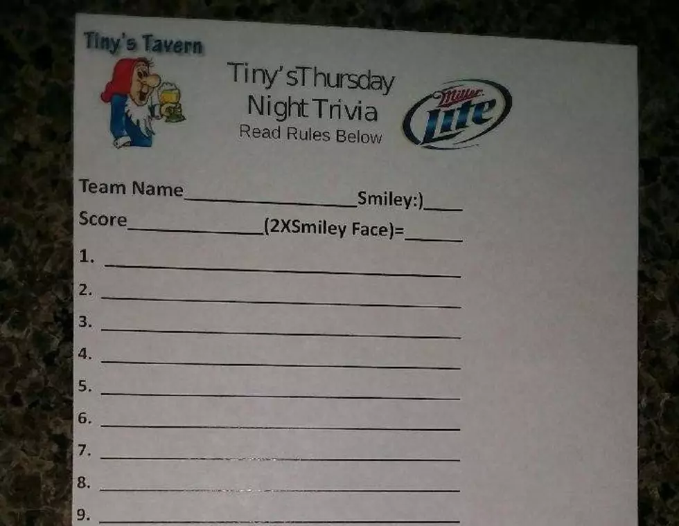 Trivia Tonight At Tiny&#8217;s
