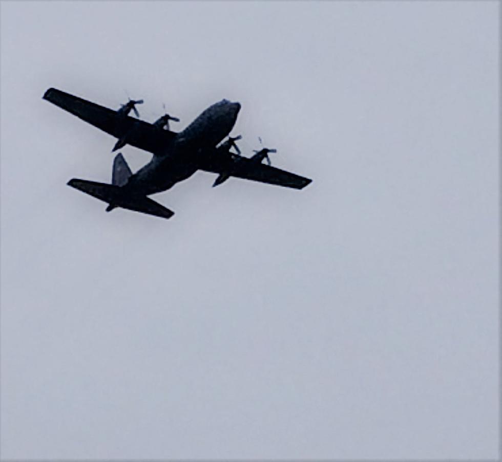 Military Planes In The Sky Over Billings