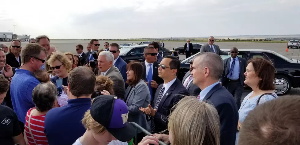 VP Pence, Air Force Two Touch Down in Billings