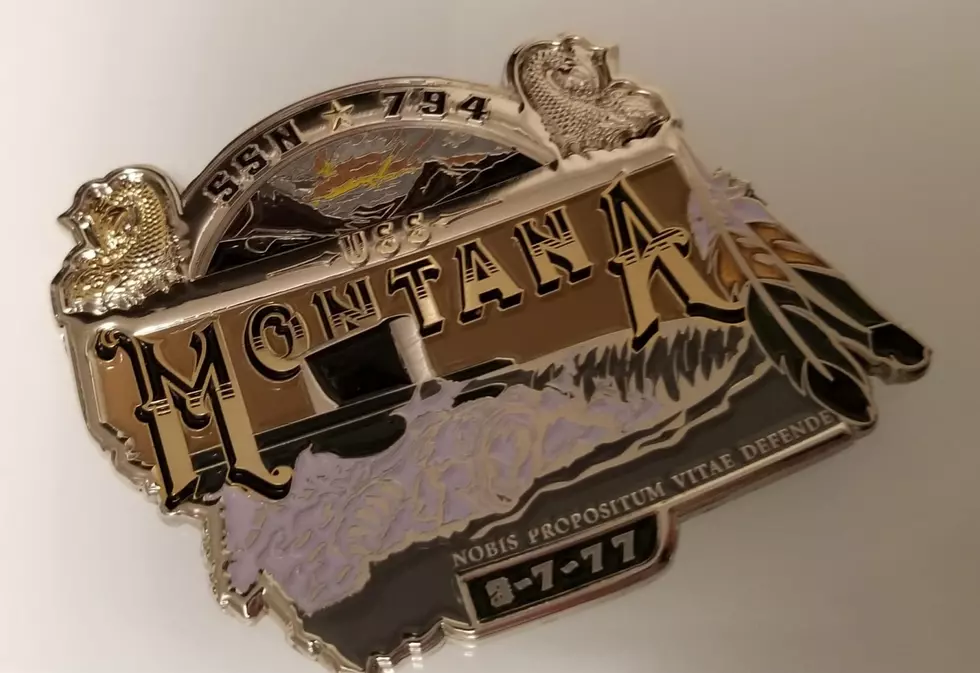 Bozeman Native Hands Out Official USS Montana Coin