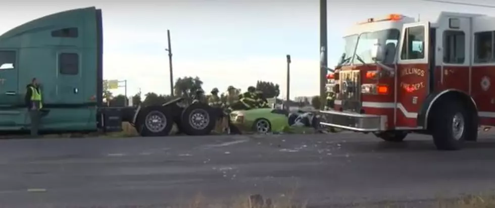 Driver Dies After Lamborghini Slams Into Semi-Truck in Billings