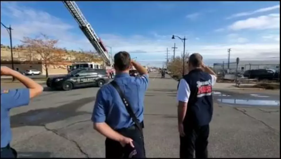 Fallen Deputy's Motorcade Passes Through Billings [VIDEO]