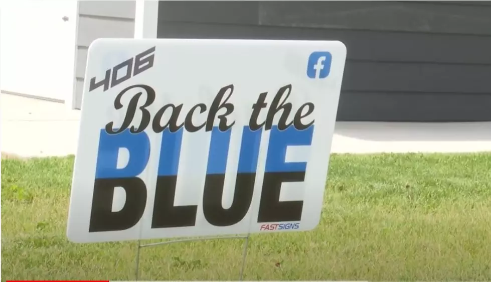 "406 Back the Blue" Signs Now Available in Montana