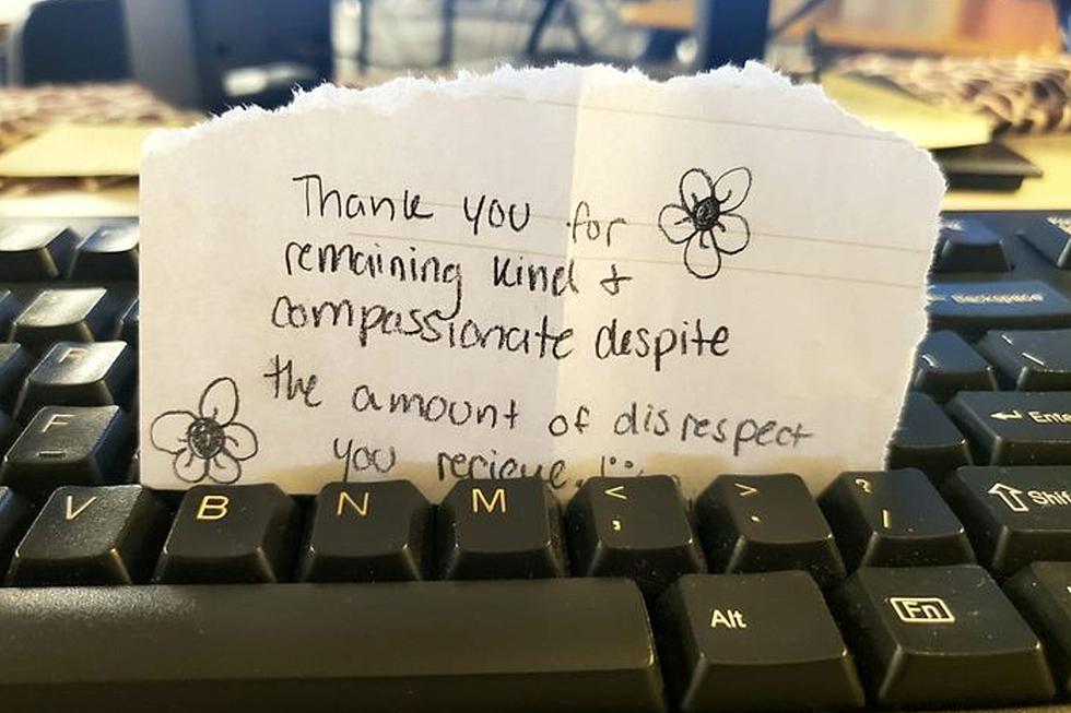 Student Leaves Heartwarming Note for Montana Teacher