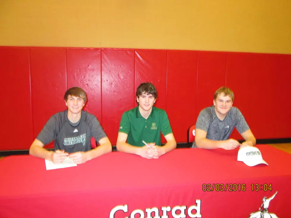 Three outstanding Conrad Athletes sign national letters of intent