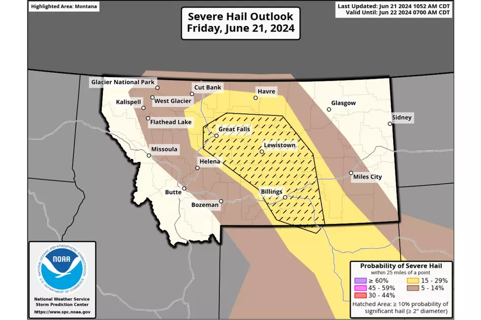 NWS: Severe Thunderstorm Watch for Central, North Central Montana Today