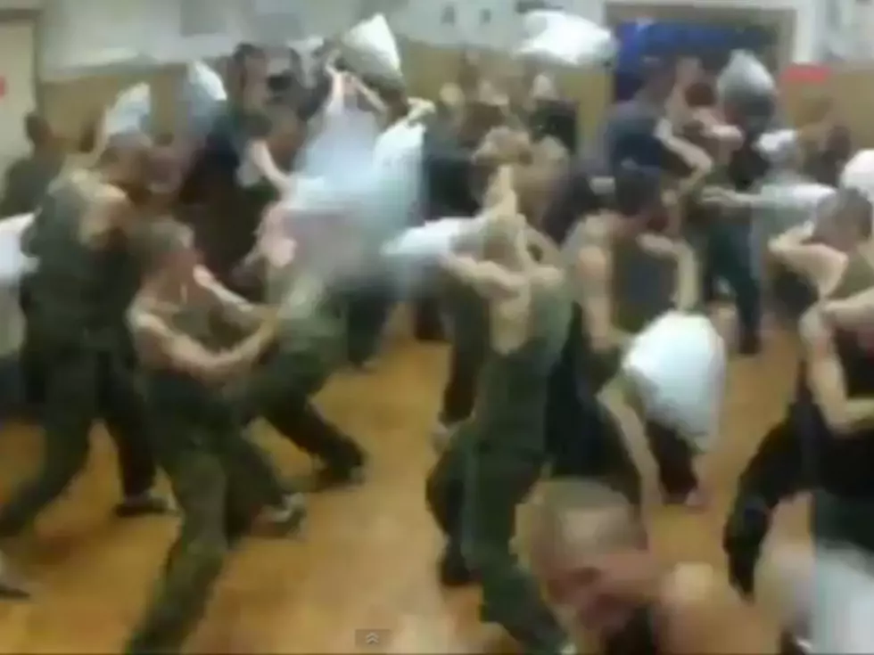 Russian Soldiers Have Super Macho Pillow Fight [VIDEO]